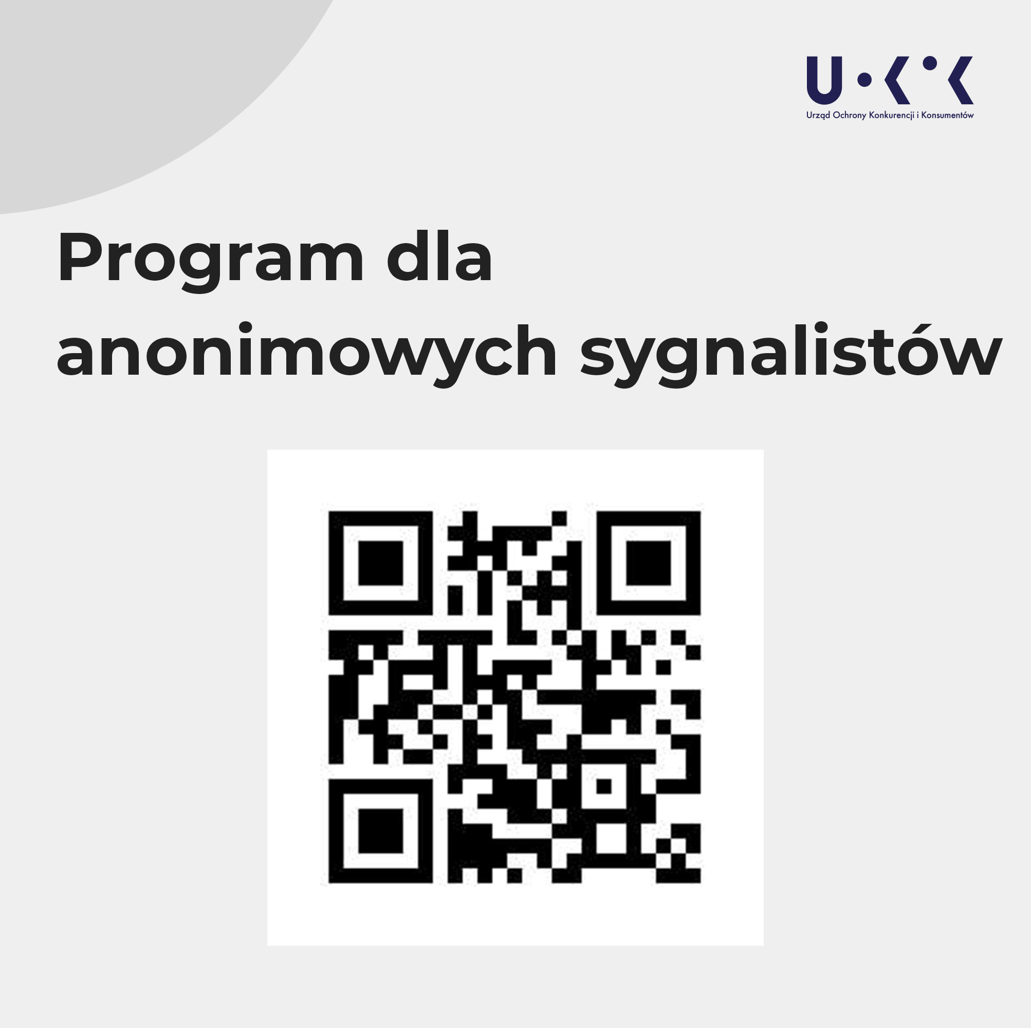 Kod QR. Program dla anonimowych sygnalistów.